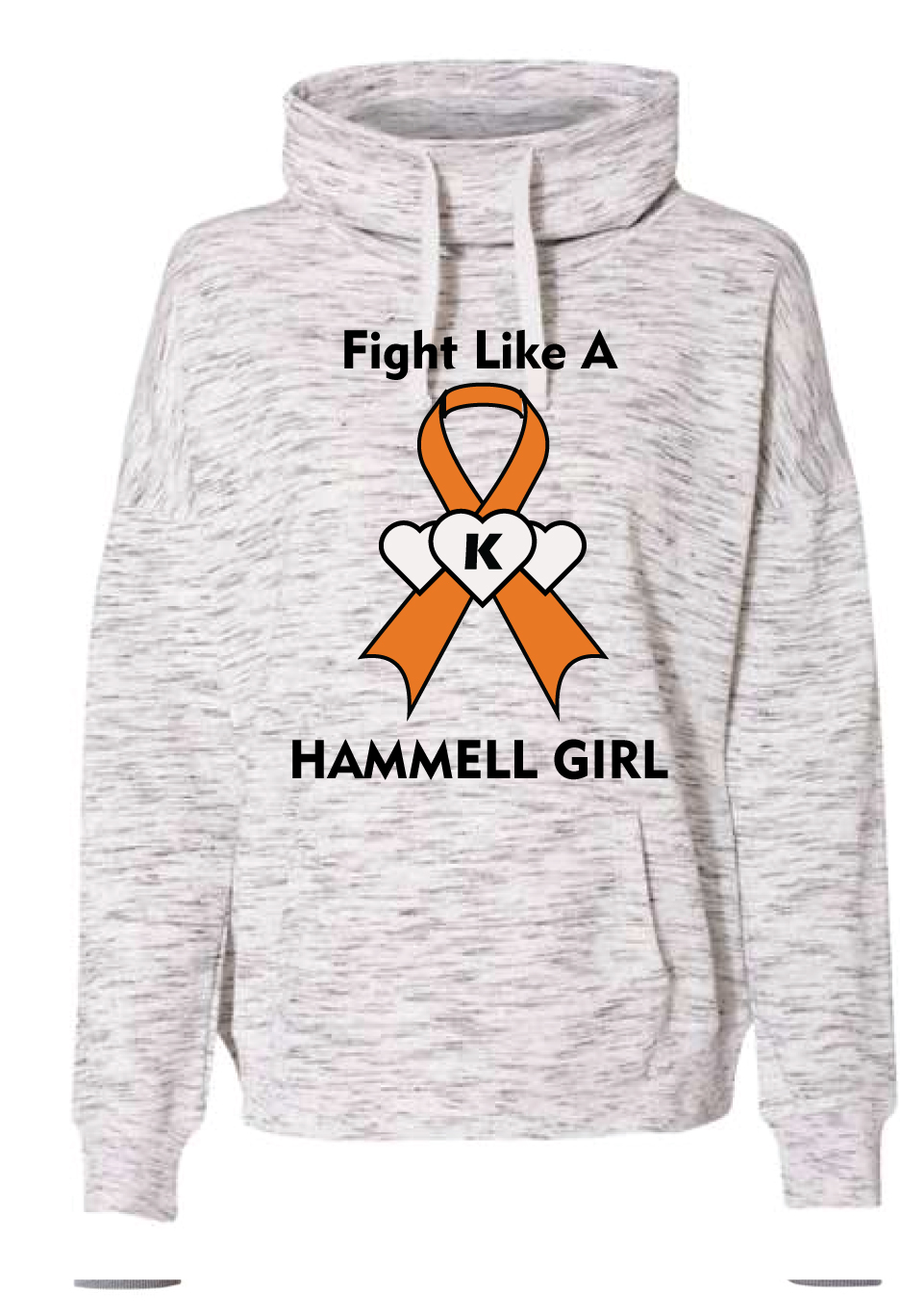 KH-Womens Cowlneck Sweatshirt » Big Girl Stickers and Stems